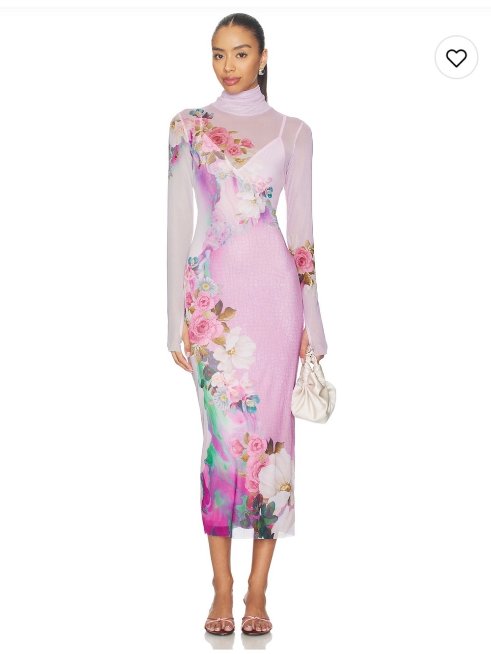 Hailee dress in marble floral